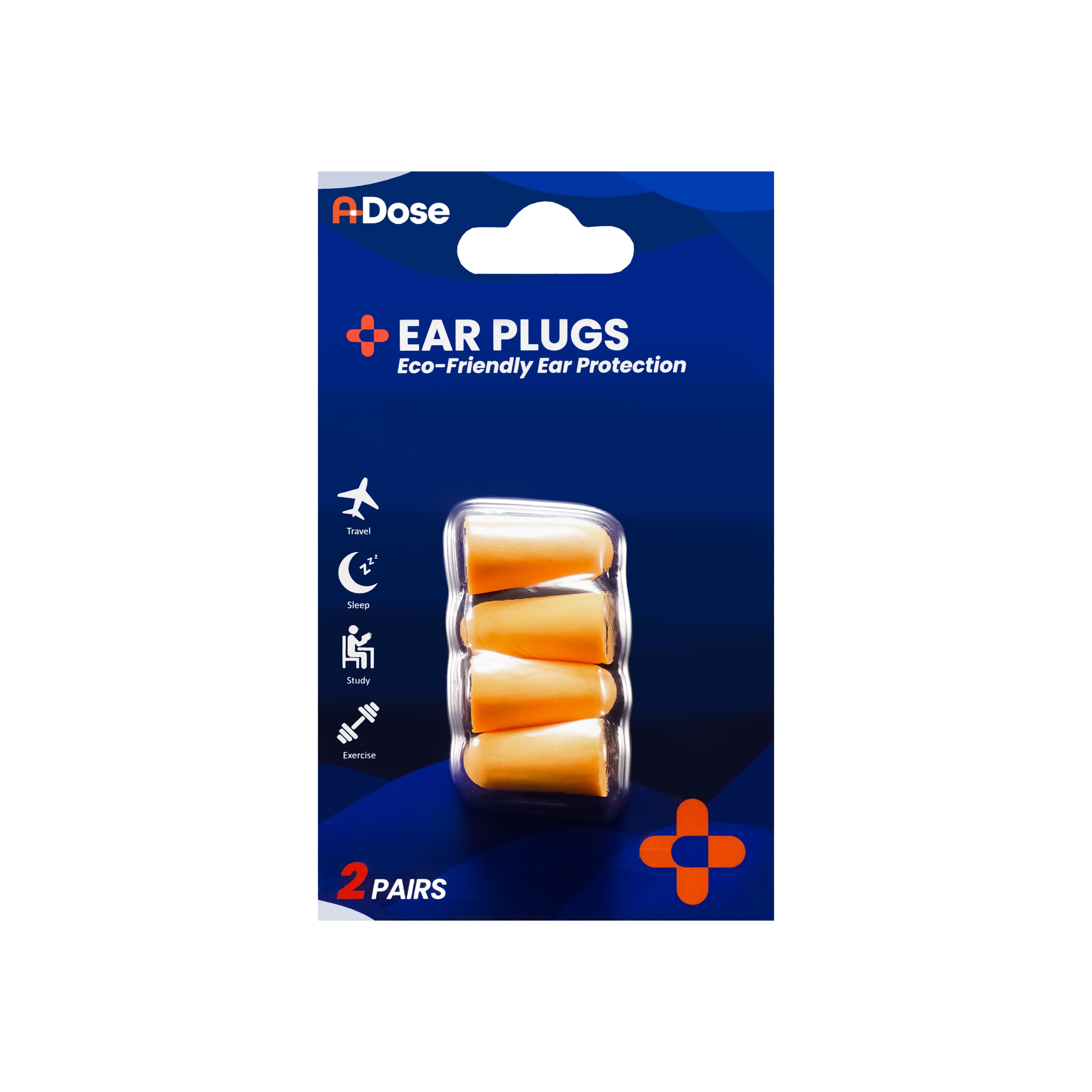 A-Dose Ear Plugs 4's (2 Pairs)