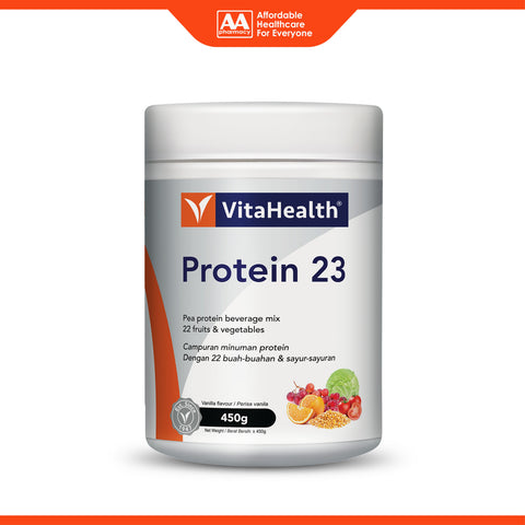 VitaHealth Protein 23 Pea Protein Beverage Mix (Vanilla Flavour) 450g