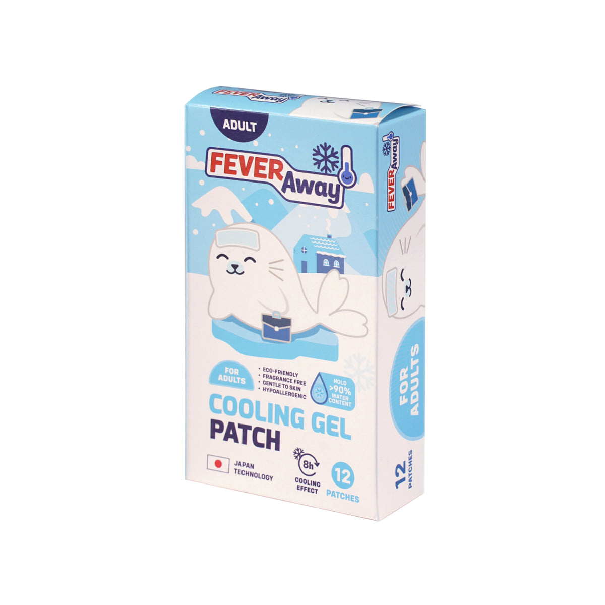 FeverAway Cooling Gel Patch for Adults (12's)