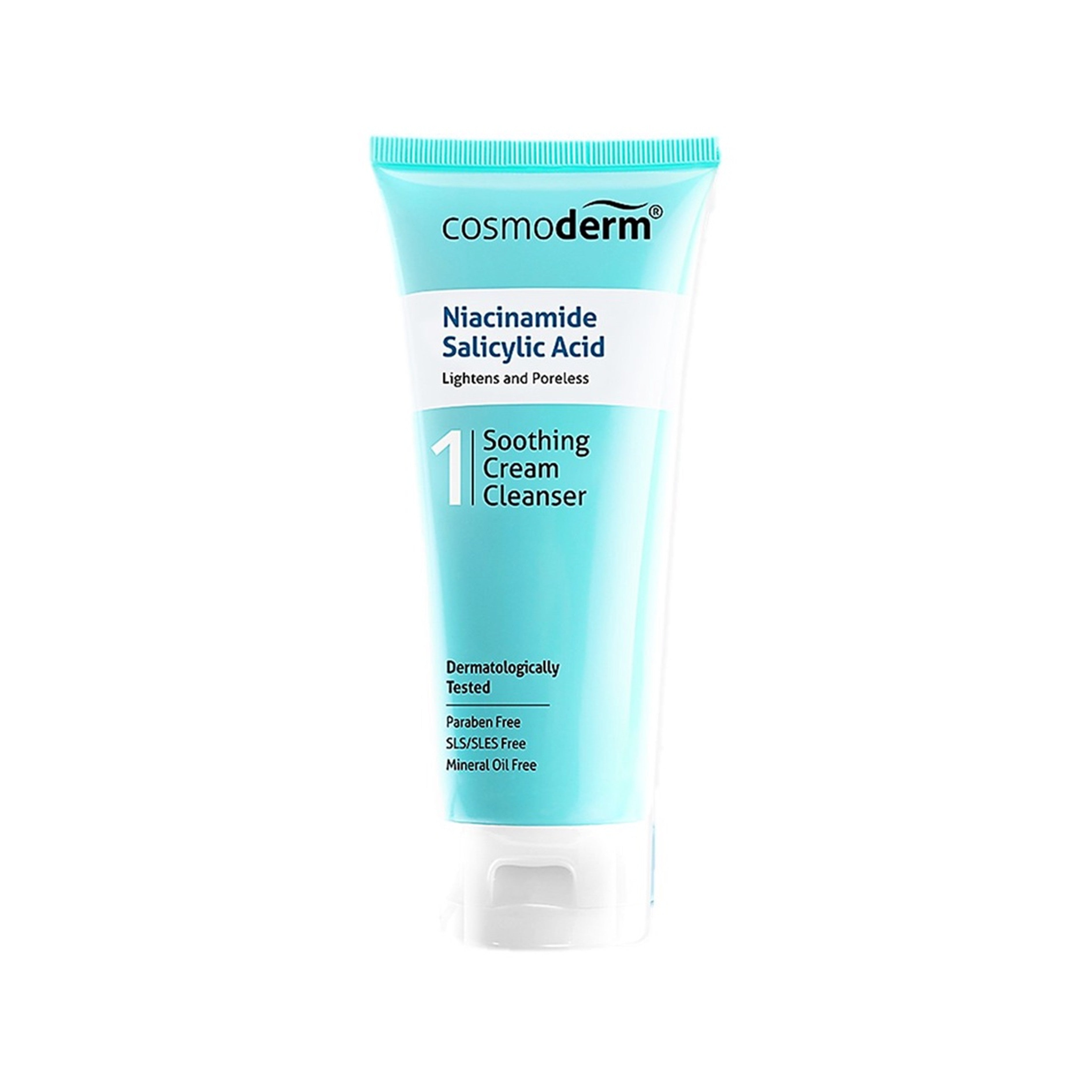 Cosmoderm Niacinamide + Salicylic Acid Soothing Cream Cleanser (125ml)