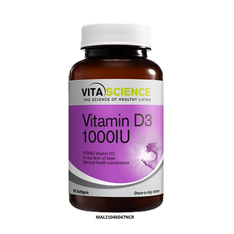 VitaScience Vitamin D3 1000 IU Softgel 90's