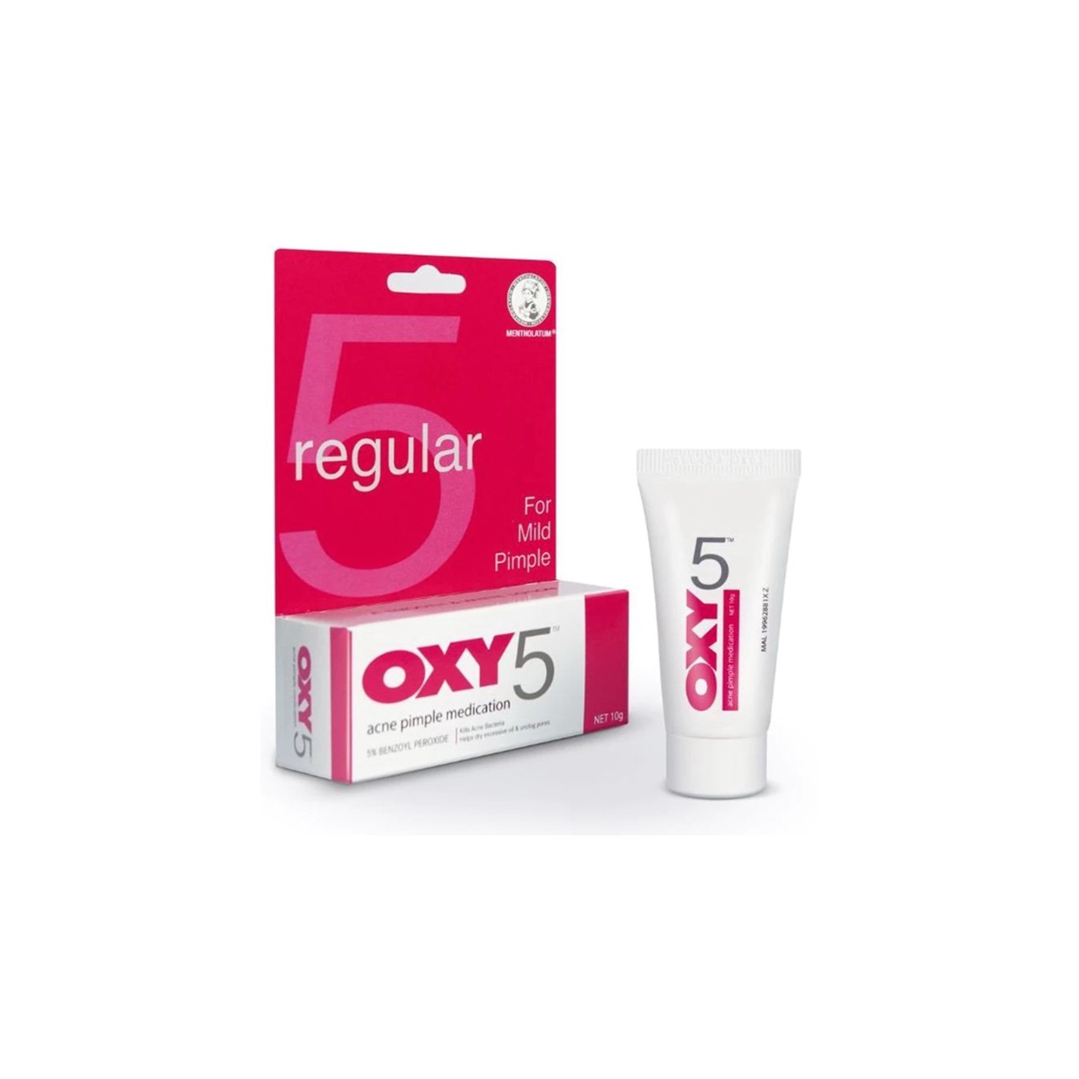 Oxy 5 Regular (5% Benzoyl Peroxide) Acne Pimple Lotion 10g (For Mild Pimple)