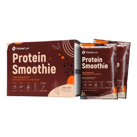 PrimeFuel Plant Based Dark Chocolate Protein Smoothie 47g x 15's
