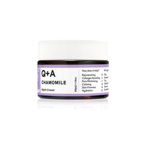 Q+A Chamomile Calming Night Cream 50g