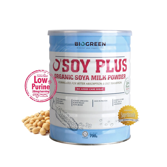 Biogreen O'Soy Plus Organic Soya Milk Powder (No Added Cane Sugar) 700g