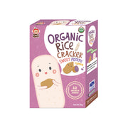 Apple Monkey Organic Rice Cracker - Sweet Potato Flavour (10 x 3g)