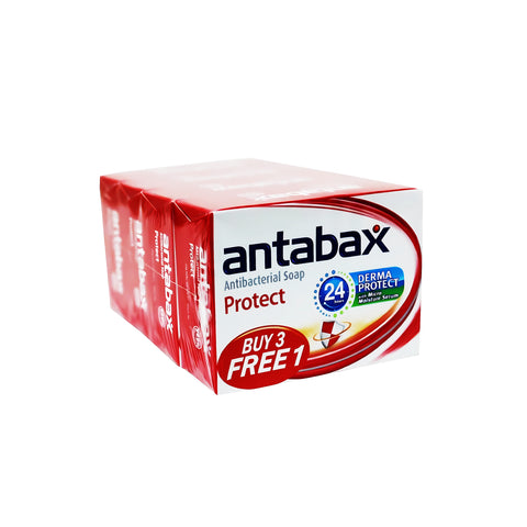 Antabax Antibacterial Bar Soap 75g x 3 FREE 1 (Protect)