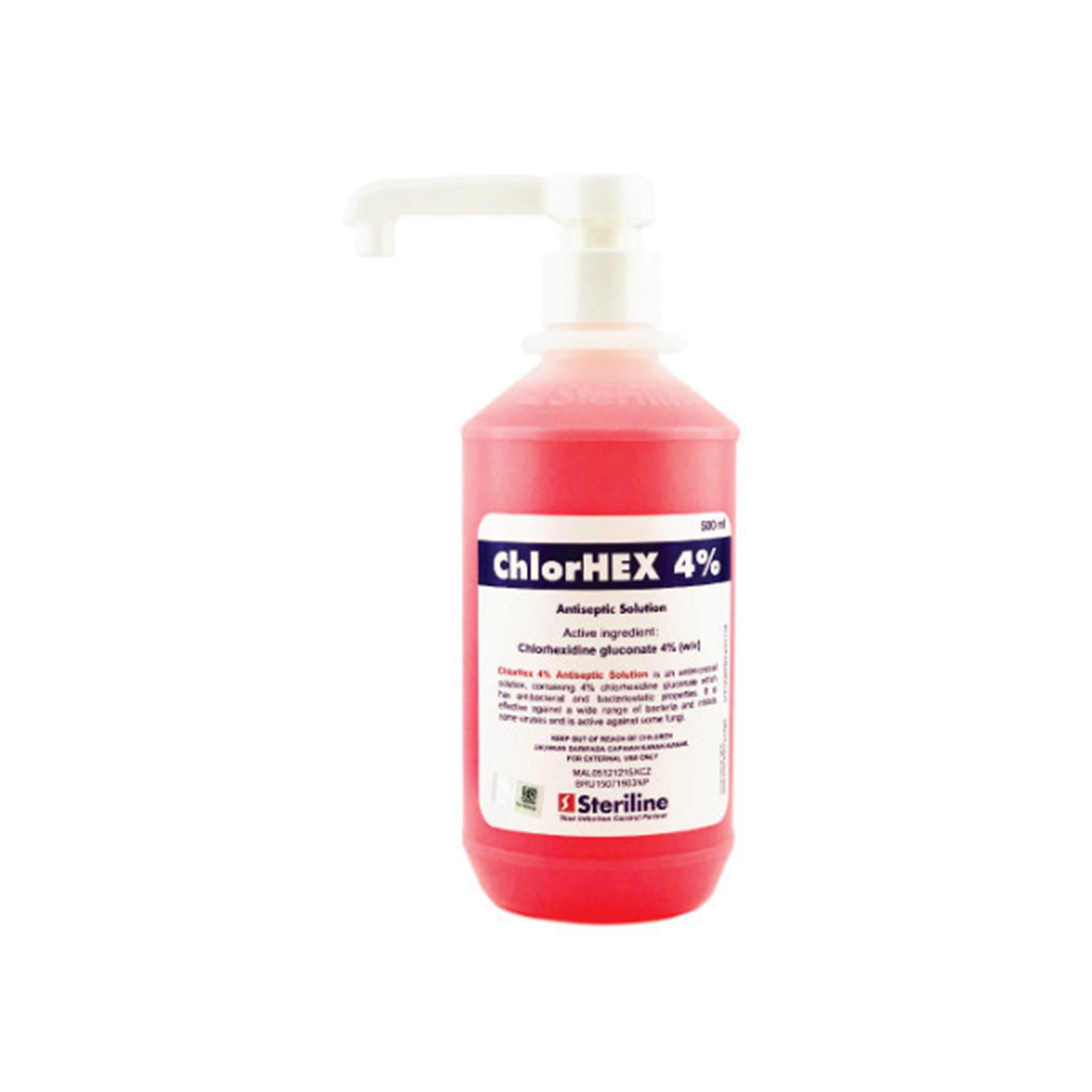 ChlorHEX (Chlorhexidine Gluconate) 4% w/v Antiseptic Solution (500ml)
