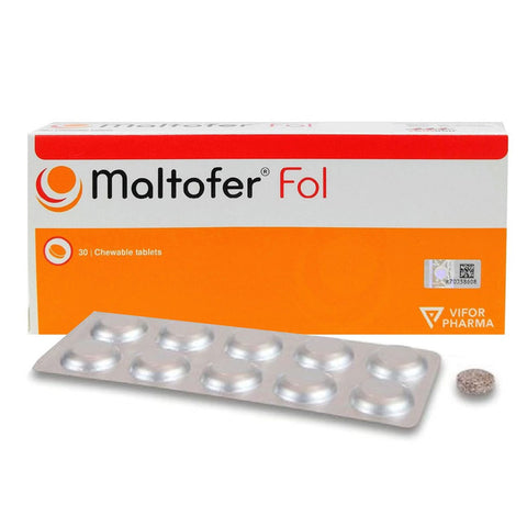 Maltofer Fol 100mg Chewable Tablet 30's