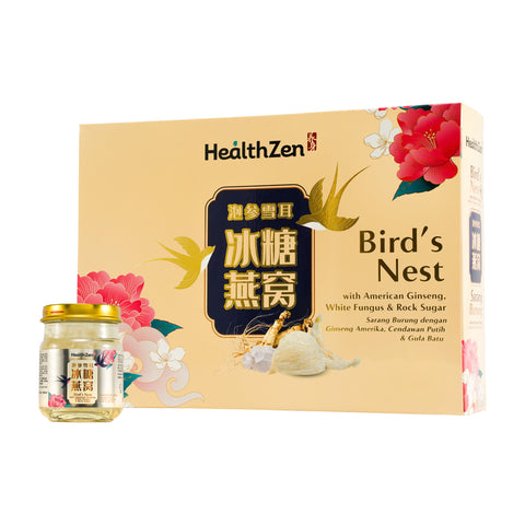 HealthZen Bird's Nest With American Ginseng, White Fungus and Rock Sugar 70mLx6's