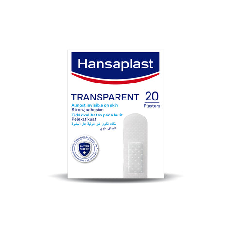 Hansaplast Transparent Plaster 20's (Almost Invisible On Skin, Strong Adhesion)