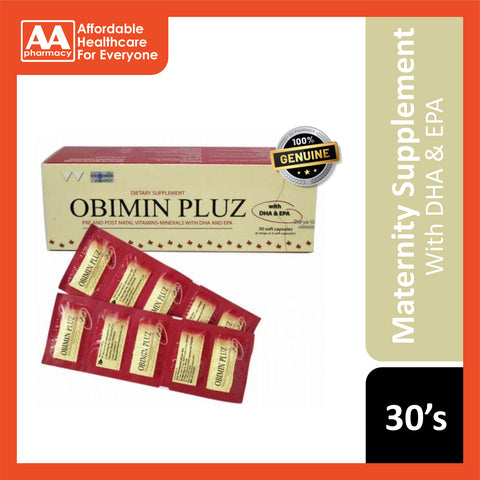 Obimin Pluz (Pre & Post Natal Vitamins & Minerals) Capsules 30's