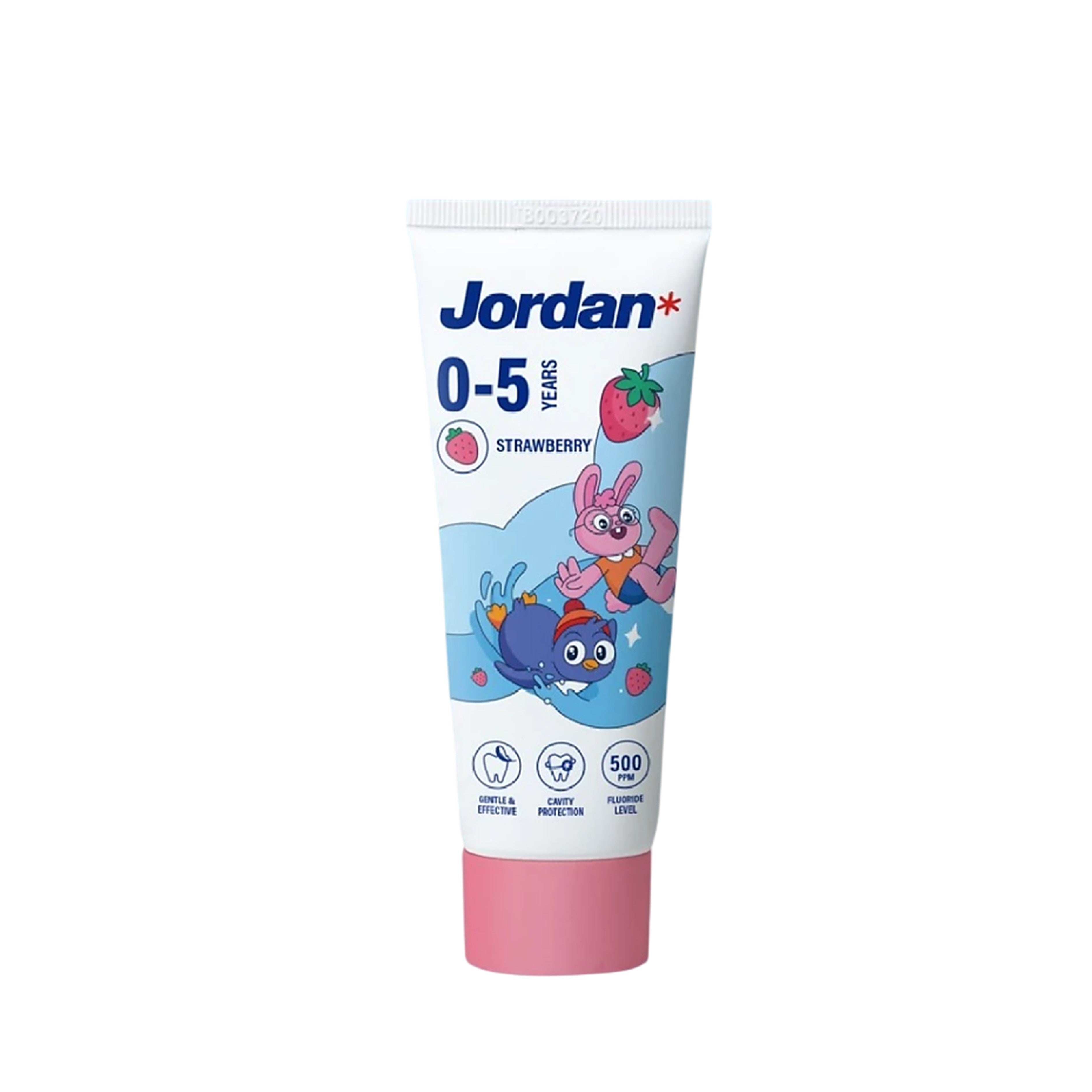 Jordan Toothpaste Step 1 0-5 Years - Strawberry (75g)