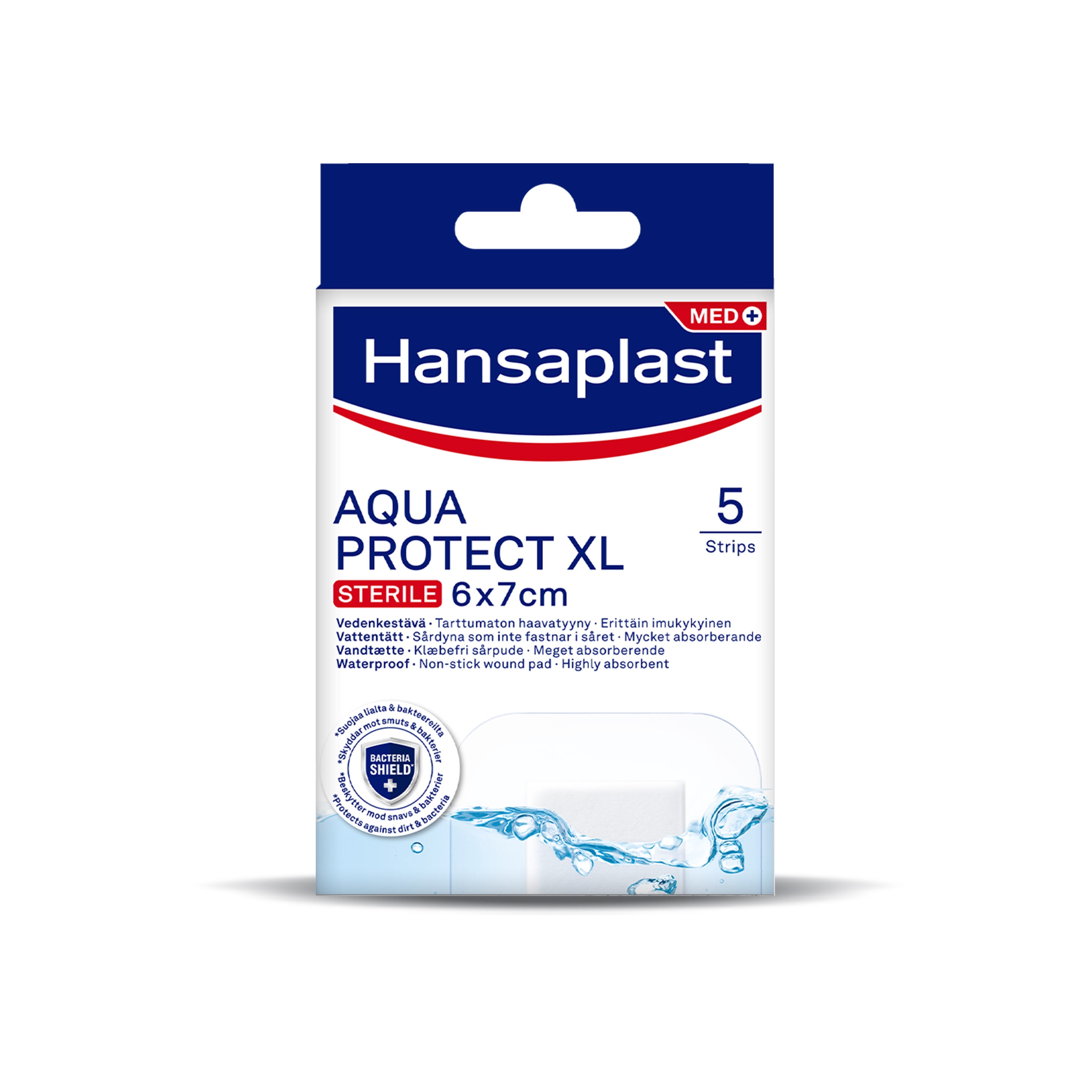 Hansaplast Aqua Protect Sterile XL Plaster 6cmx7cm 5's
