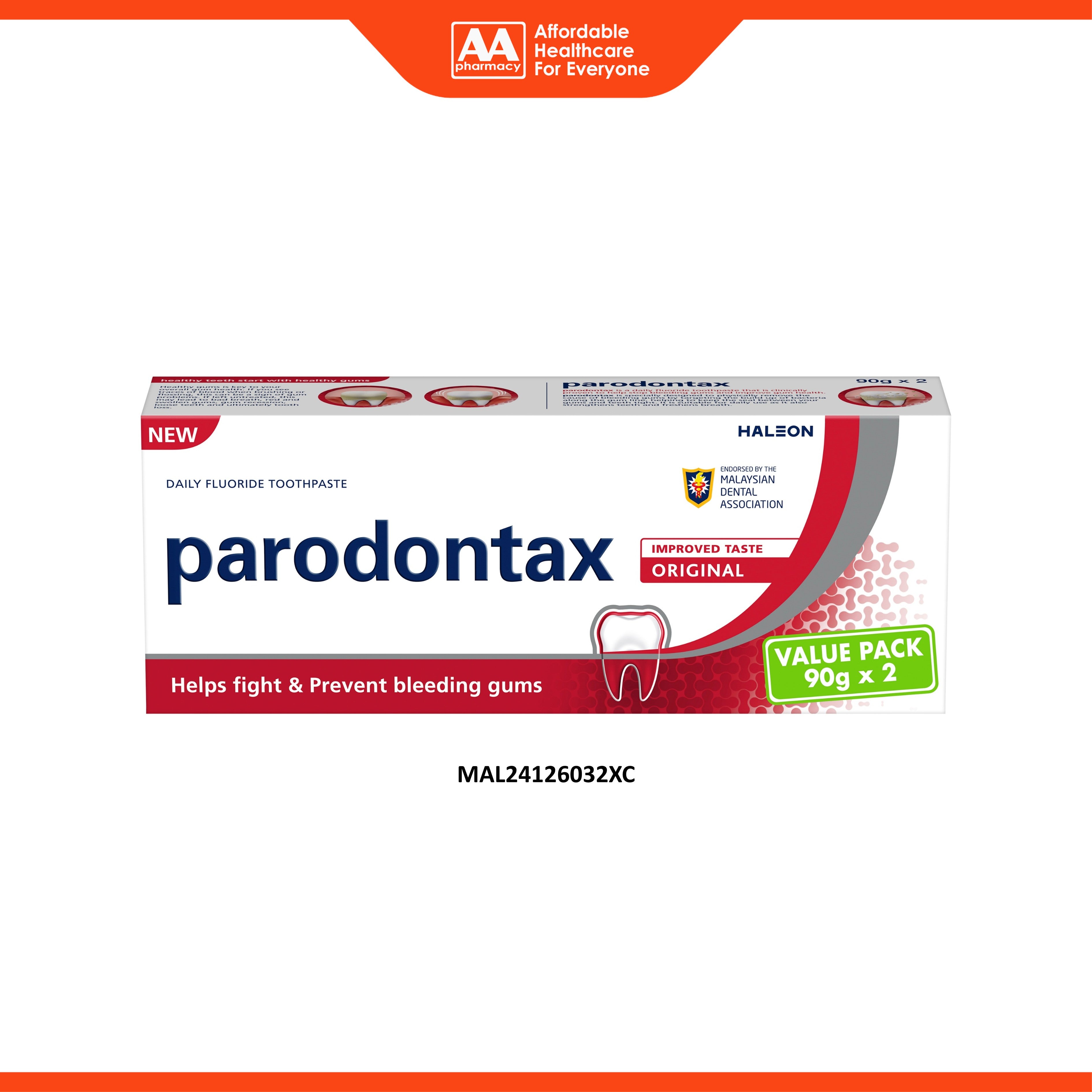 Parodontax Original Toothpaste Twinpack (2 x 90g)