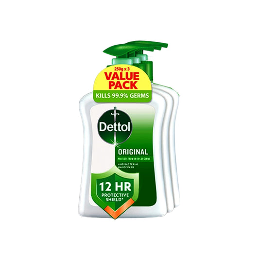 Dettol (Original) Antibacterial Hand Wash 250gx3's [Value Pack]