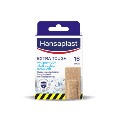 Hansaplast Extra Tough Plaster 16's (Waterproof, Super Strong Adhesion)