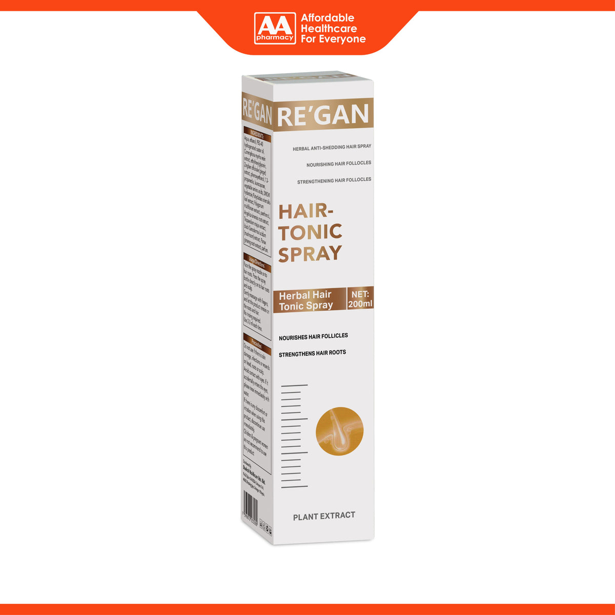 Re'gan Herbal Hair Tonic Spray (200ml)