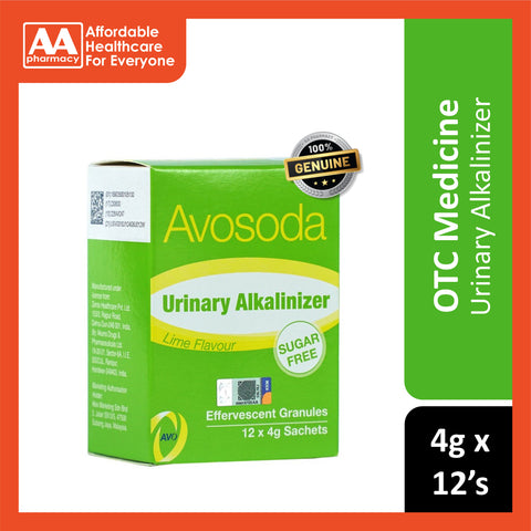 Avosoda Urinary Alkalinizer Sachet 4gx12's