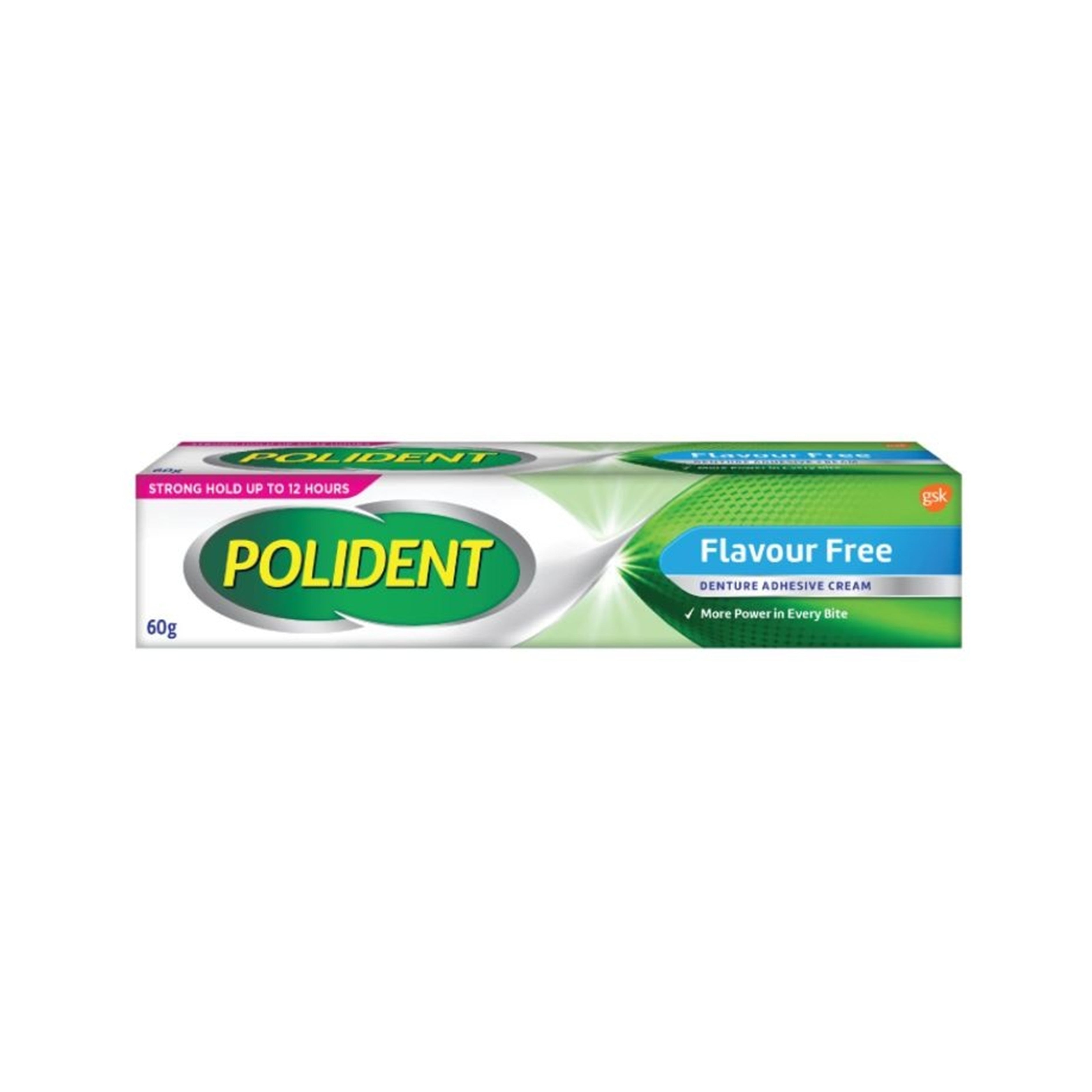 Polident Denture Adhesive Cream - Flavour Free (60g)