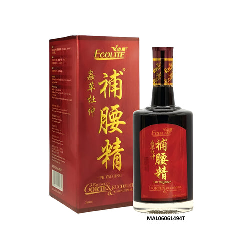 Ecolite Pu Yao Jing Essence Of Cortex Eucommia and Cordyceps Plus 750mL