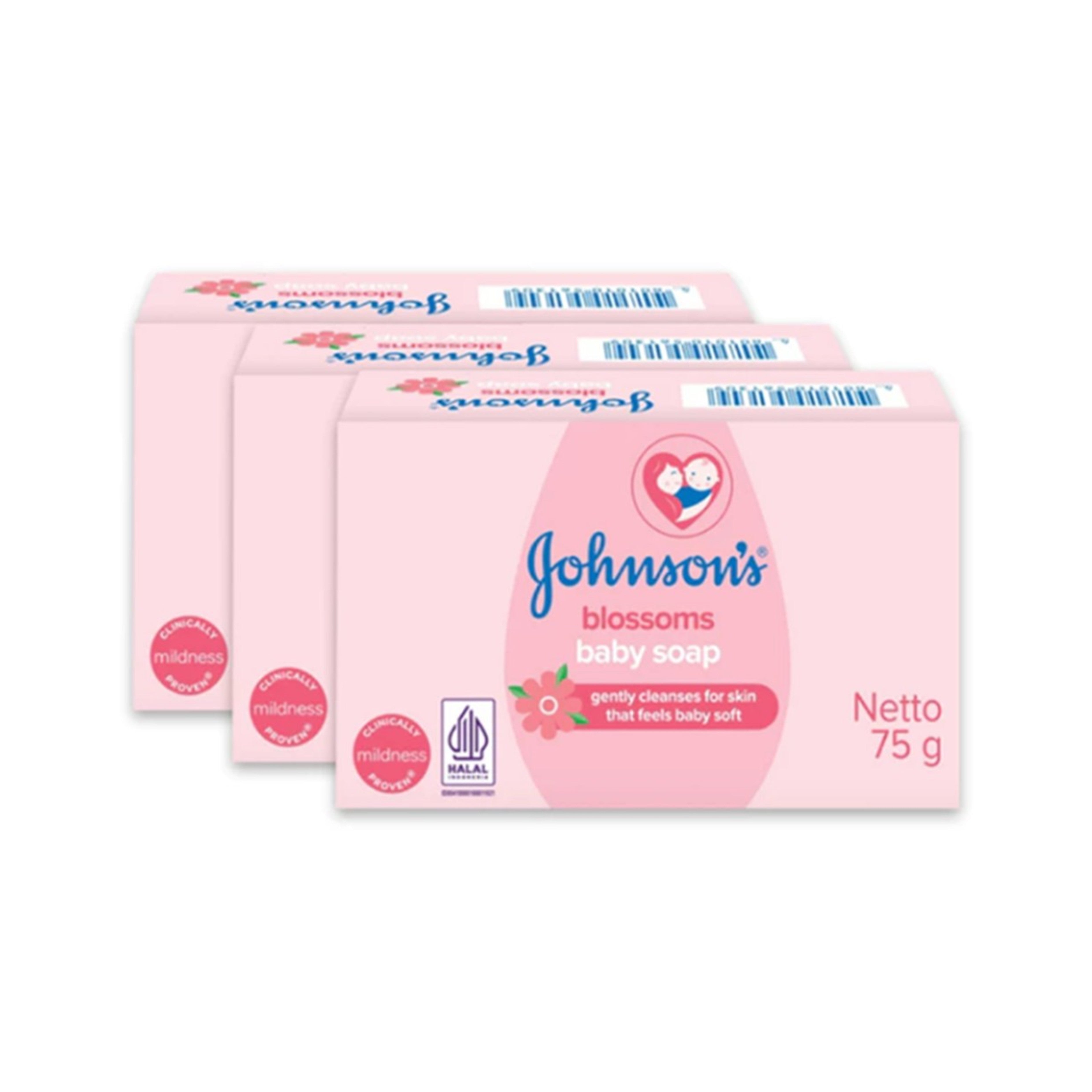 Johnson's Blossoms Baby Soap (3 x 75g)