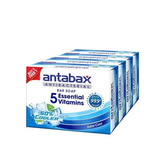 Antabax Antibacterial Bar Soap (Extra Cool) 75gx4's