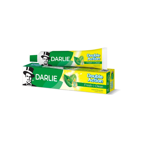 Darlie Double Action Fresh + Clean Fluoride Toothpaste 50g (Original Strong Mint)