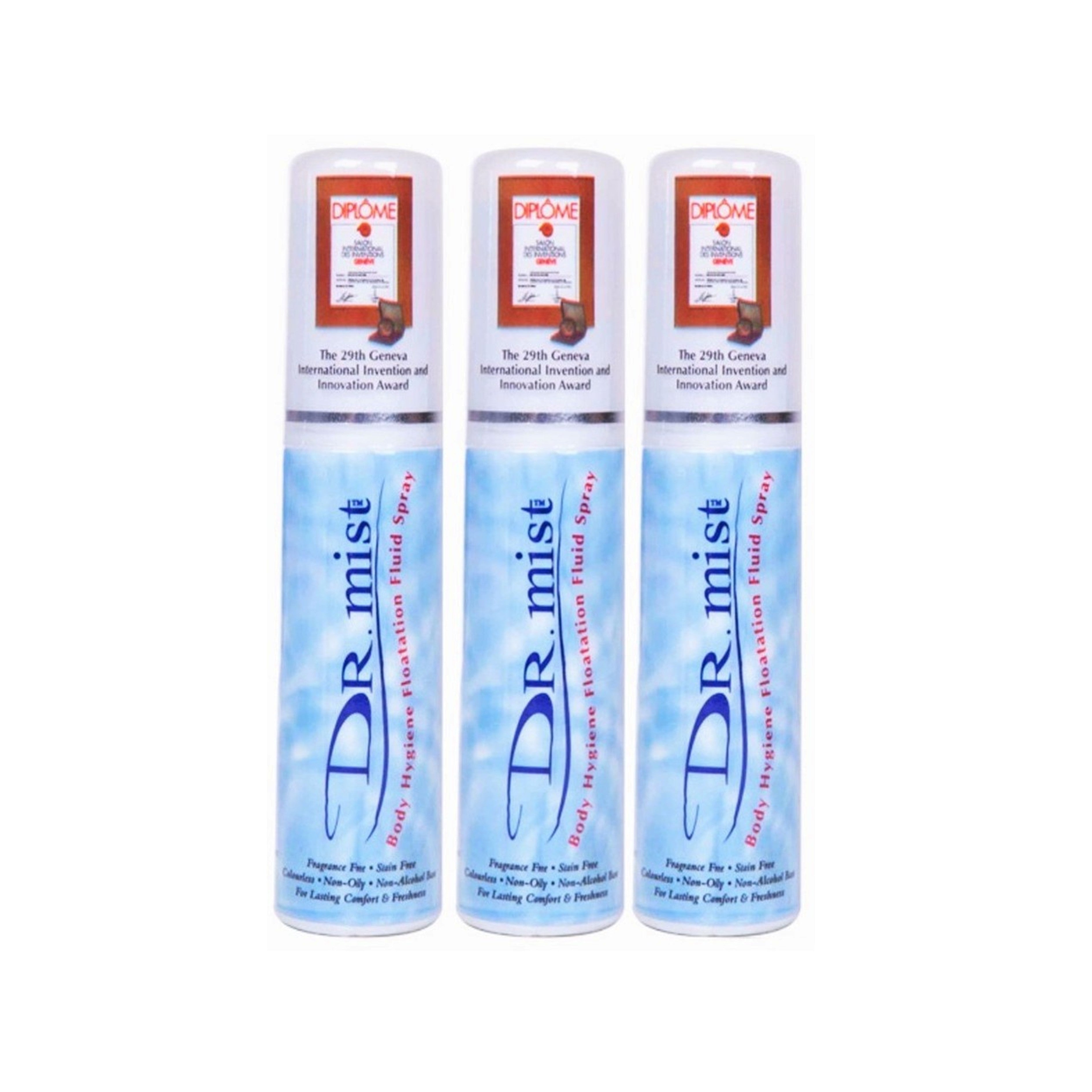Dr. Mist Body Hygiene Floatation Fluid Spray (3 x 75ml)