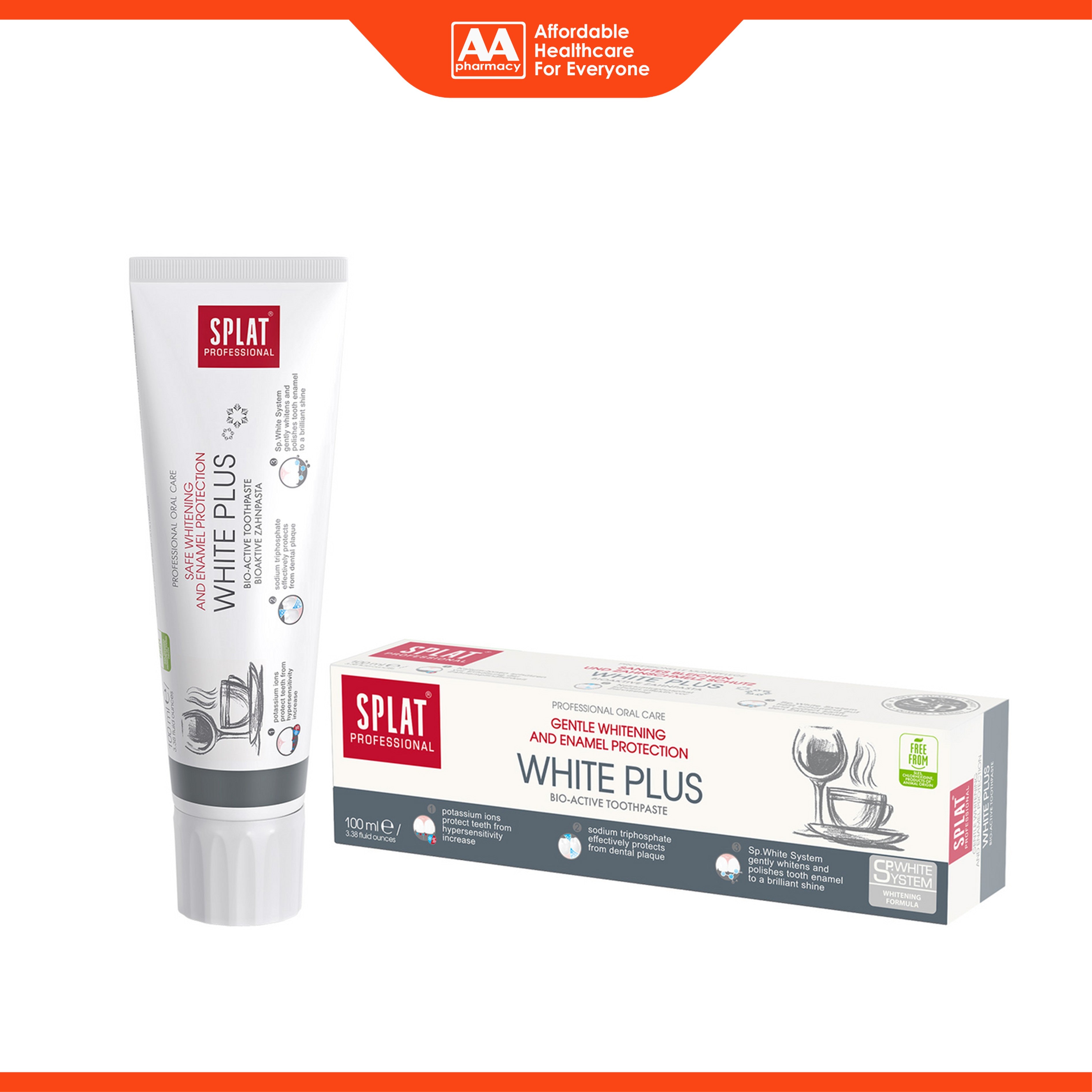 SPLAT Professional Bio-Active Toothpaste (White Plus) 100mL