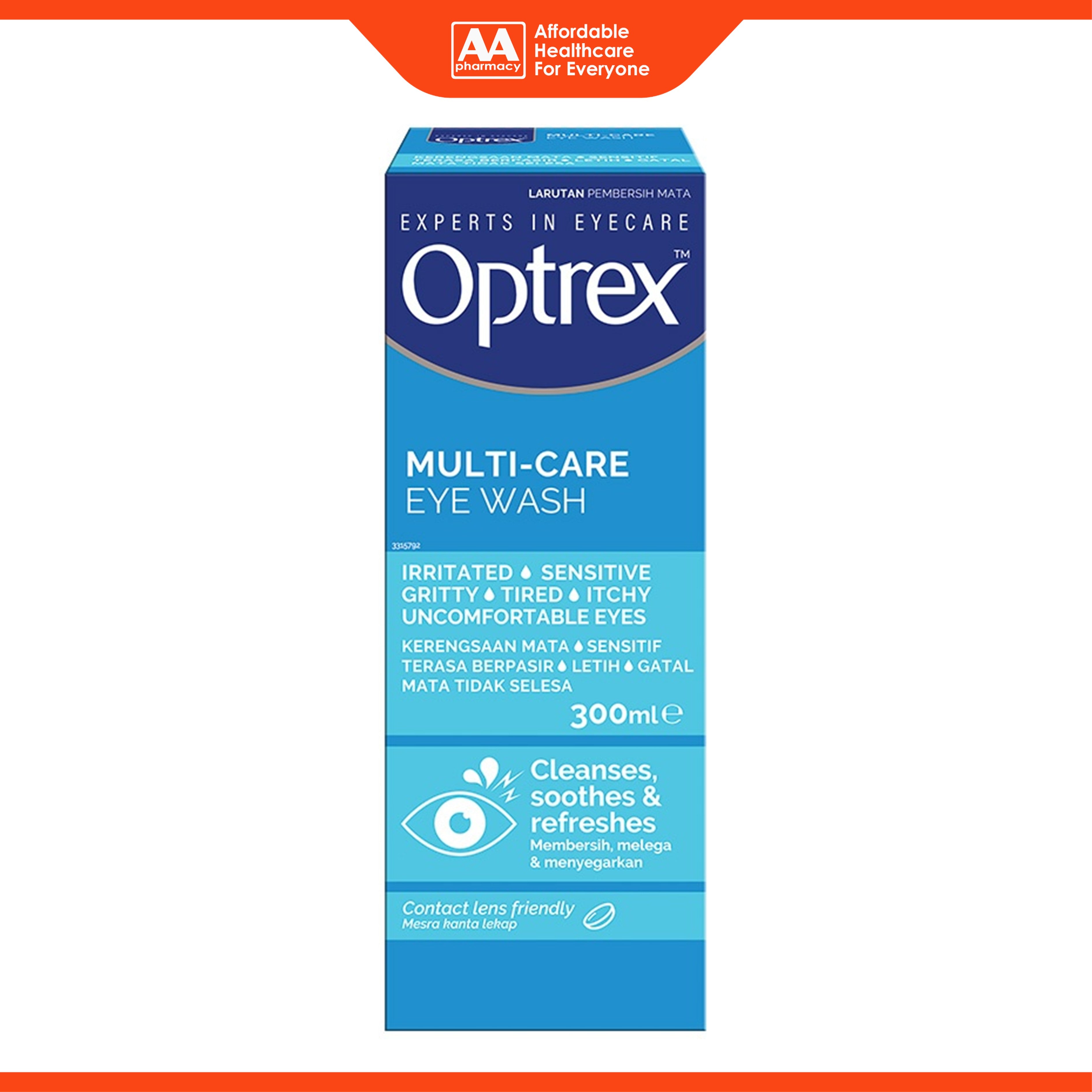 Optrex Multi-Care Eye Wash (300ml)