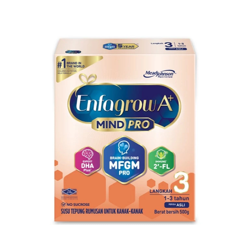 Enfagrow A+ MindPro Step 3 (Original Flavour) 500g (For Children 1-3 Y ...