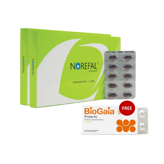 Norefal Swiss Extraits Sheep Placenta Extracts Softgel Capsule 2x30's [Twinpack]