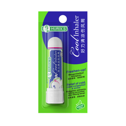 Hurix's Cool Inhaler (Relieves Nasal Congestion) 2mL