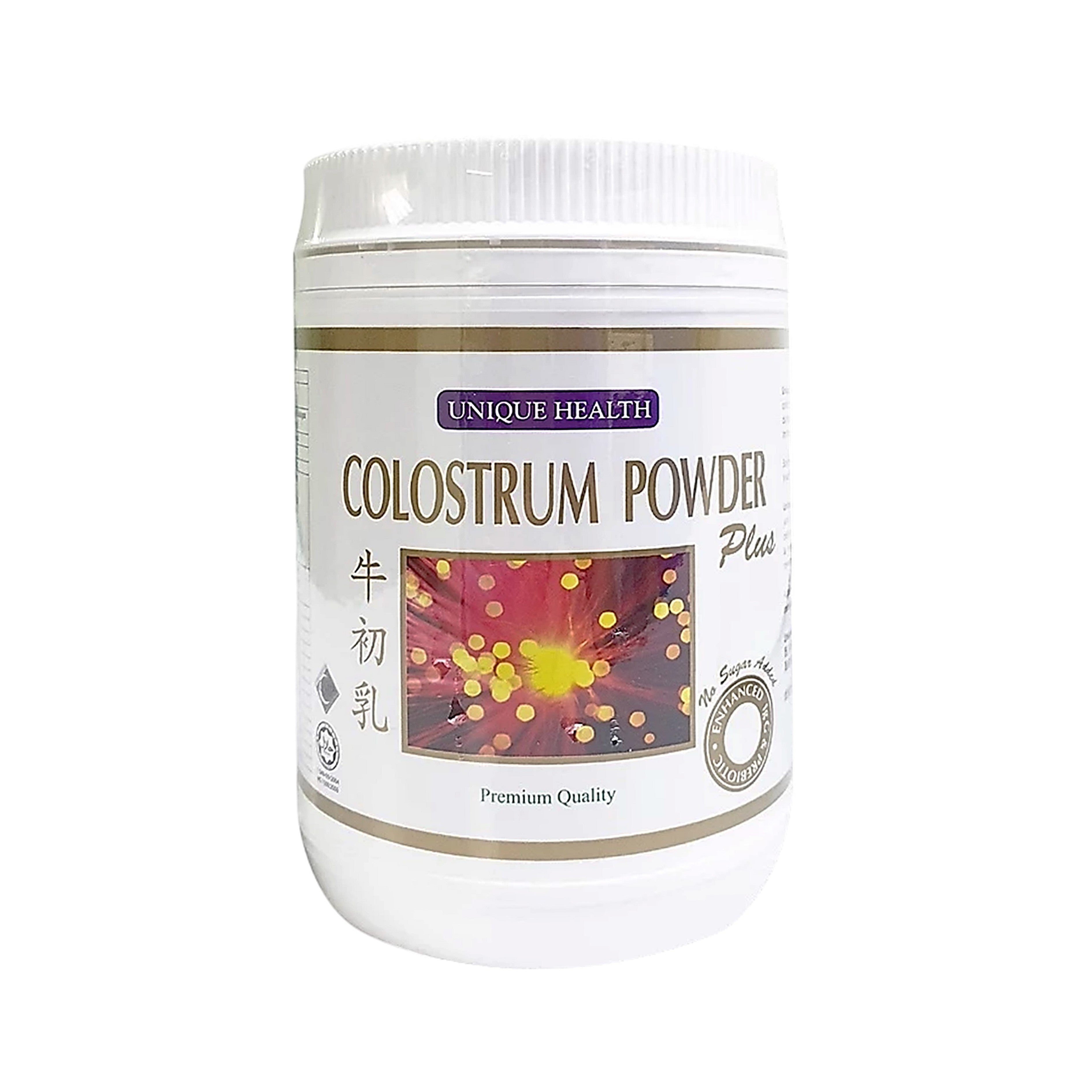 Unique Health Colostrum Powder Plus (500g) - No Sugar Added