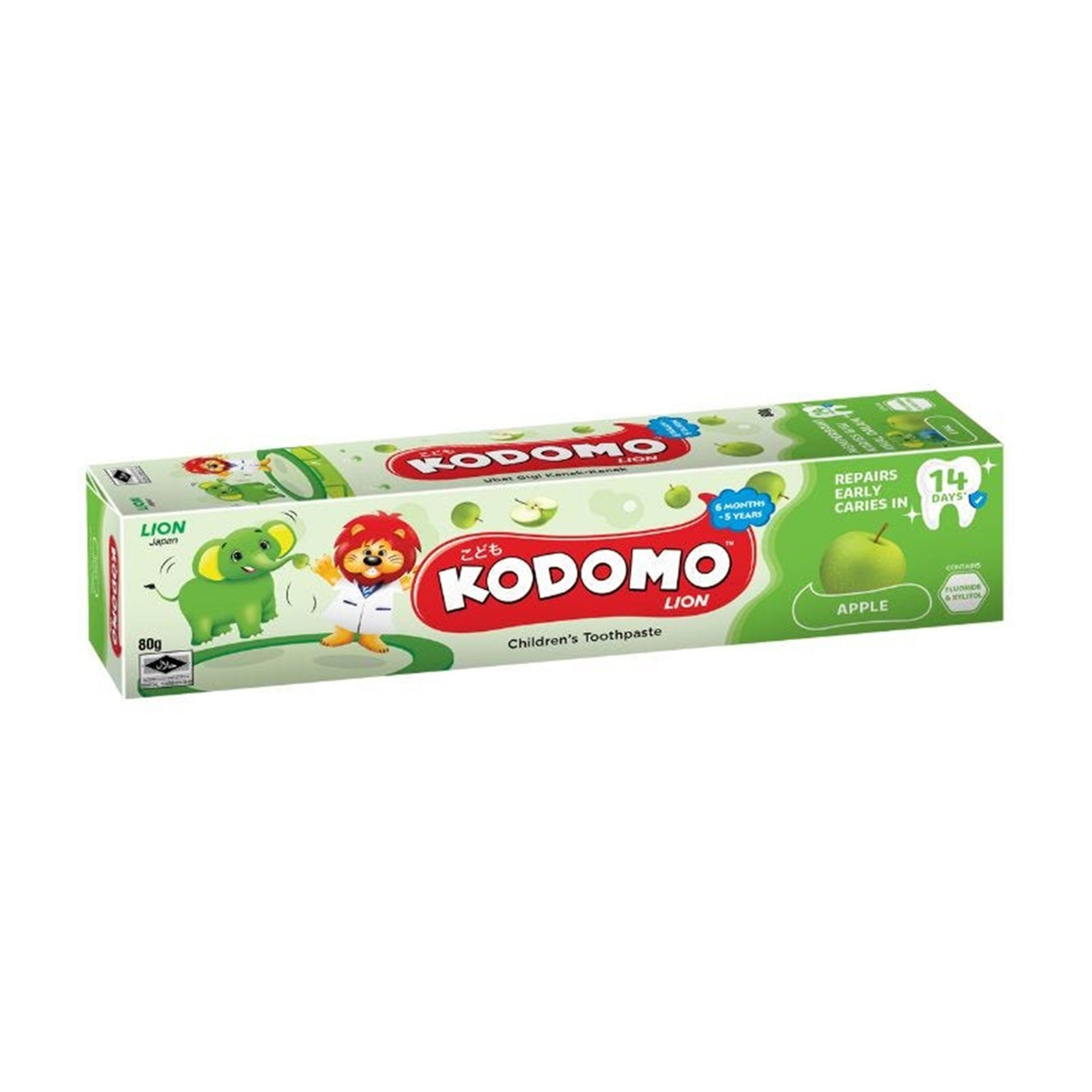Kodomo Lion Children's Toothpaste - Apple Flavour (80g)