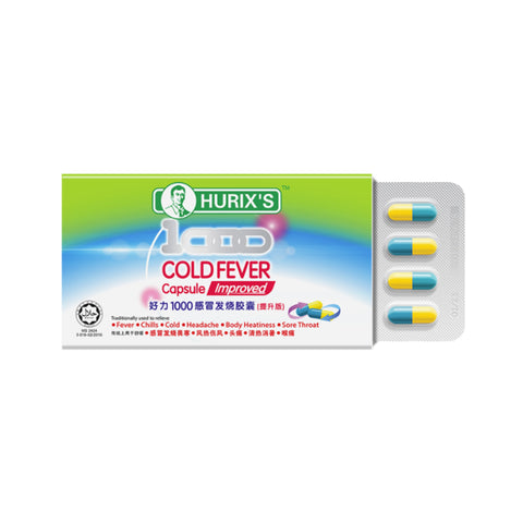 Hurix's 1000 Cold Fever Capsule 6's (Strip)