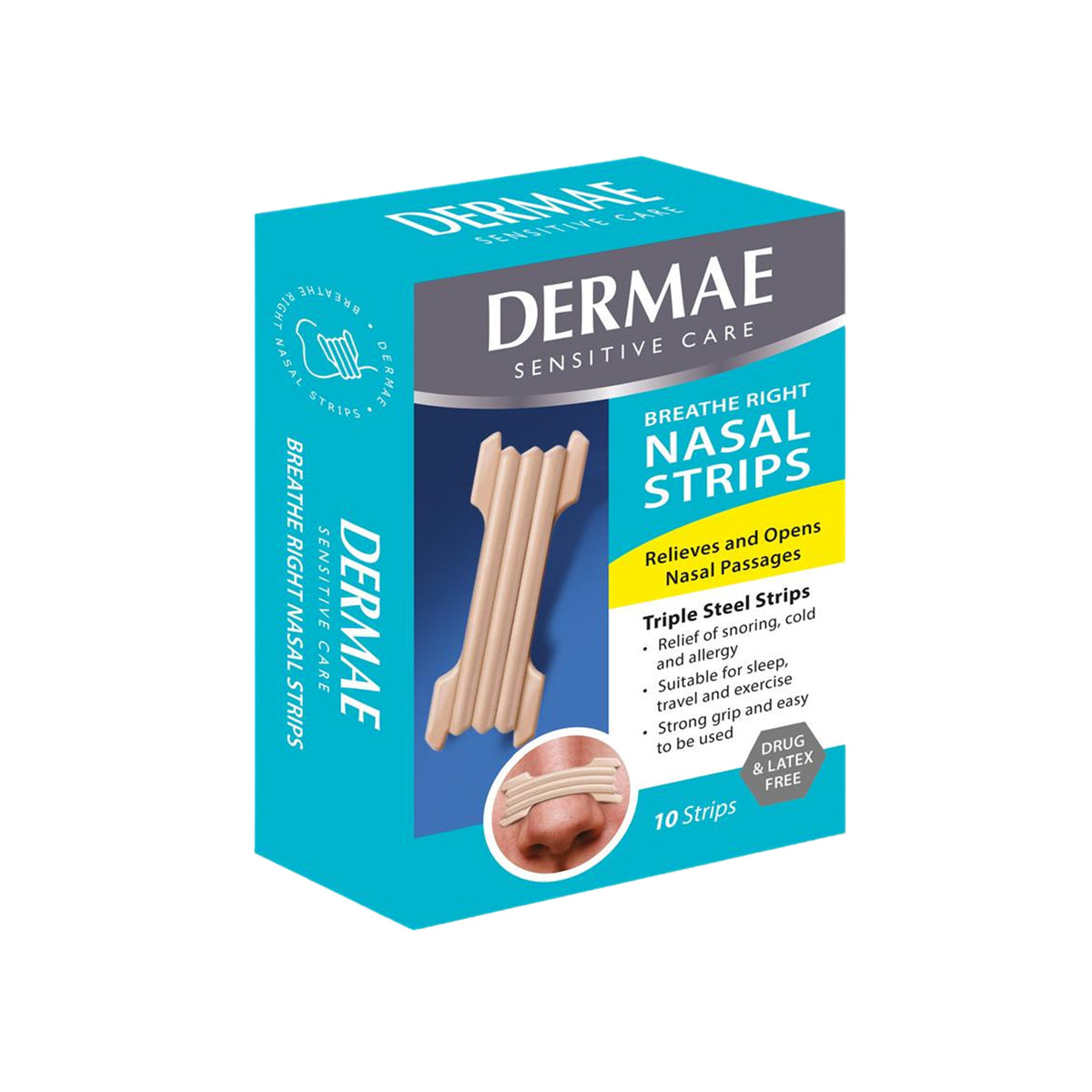 Dermae Breathe Right Nasal Strip (10's)