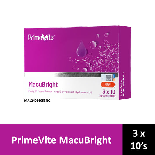 PrimeVite MacuBright Capsule 3x10's