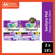 Lauríer Pads (Super Slimguard, Heavy Flow, Wing, 30cm) 2x14's [Night Use]
