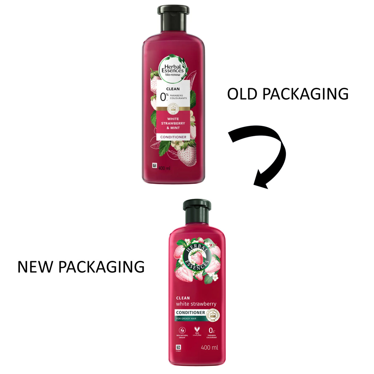 Herbal Essences Conditioner - White Strawberry, Clean (400ml)