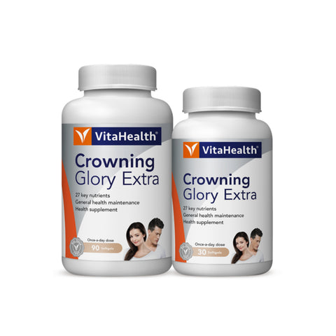 VitaHealth Crowning Glory Extra Softgel 90's + 30's