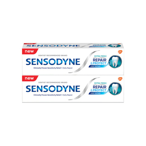 Sensodyne Toothpaste (Repair and Protect, Extra Fresh Flavour) 100gx2's [Twinpack]