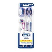 Oral-B Toothbrush (Pro-Flex 3D White, Whitening Luxe, Soft) 3's