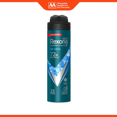 Rexona Men Motion Activated Antiperspirant Spray (Ice Cool 72H Freshness) 135mL [Limited Edition FIFA]
