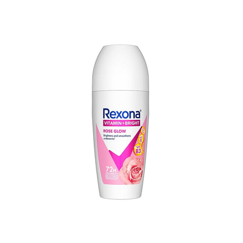 Rexona Vitamin + Bright Antiperspirant Roll On (Rose Glow) 45mL