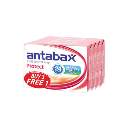 Antabax Antibacterial Bar Soap (Protect) 75gx4's [Value Pack]