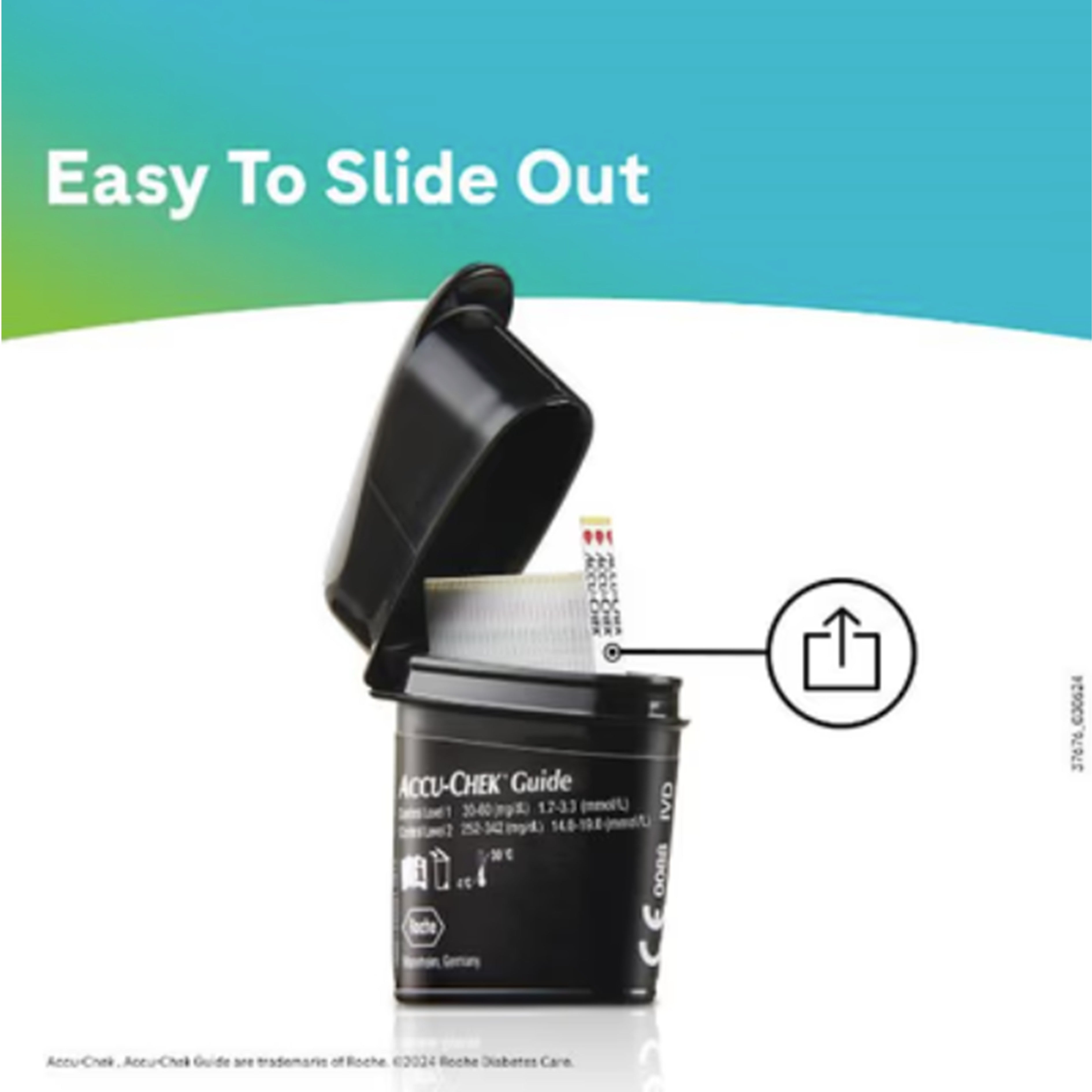 Accu-Chek Guide Blood Glucose Test Strip 100's (Compatible with Accu-Chek Guide Blood Glocose Monitor)