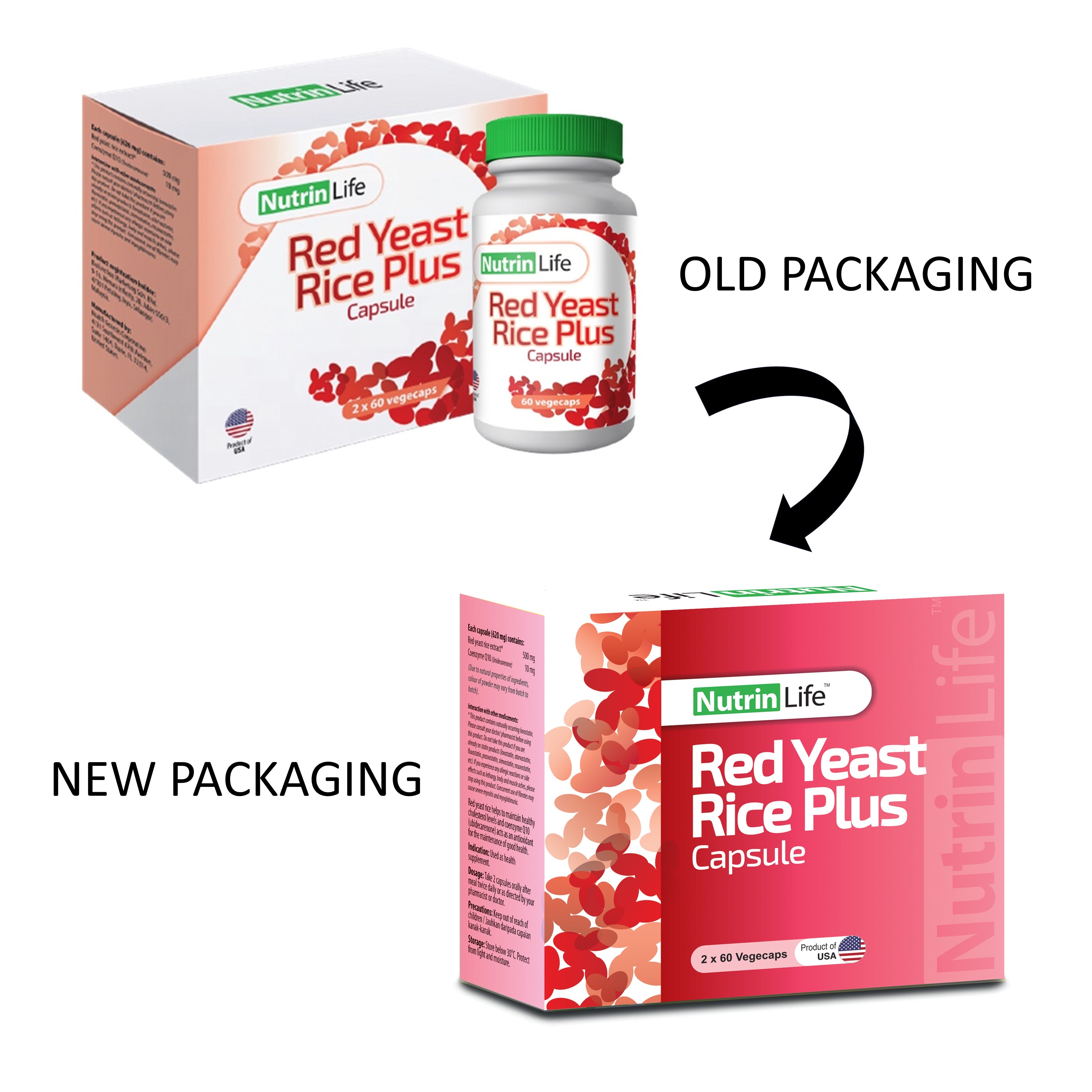 NutrinLife Red Yeast Rice Plus Vegecapsule 3x60's