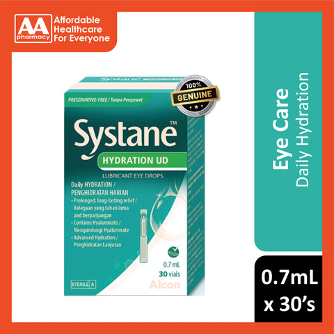 Systane Hydration Unit Dose (Preservative-Free) Lubricant Eye Drops 0.7mLx30's